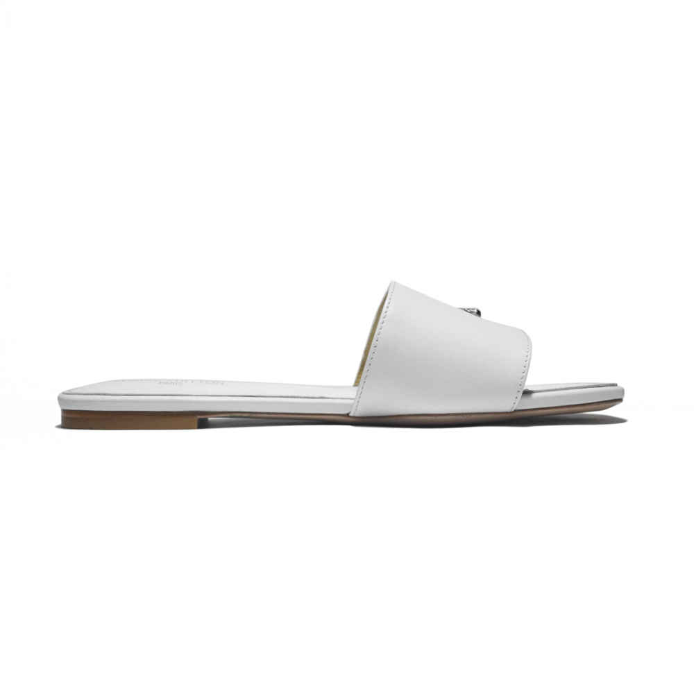 Louis Vuitton White Premium Women's Flat Sandals-thumb-2