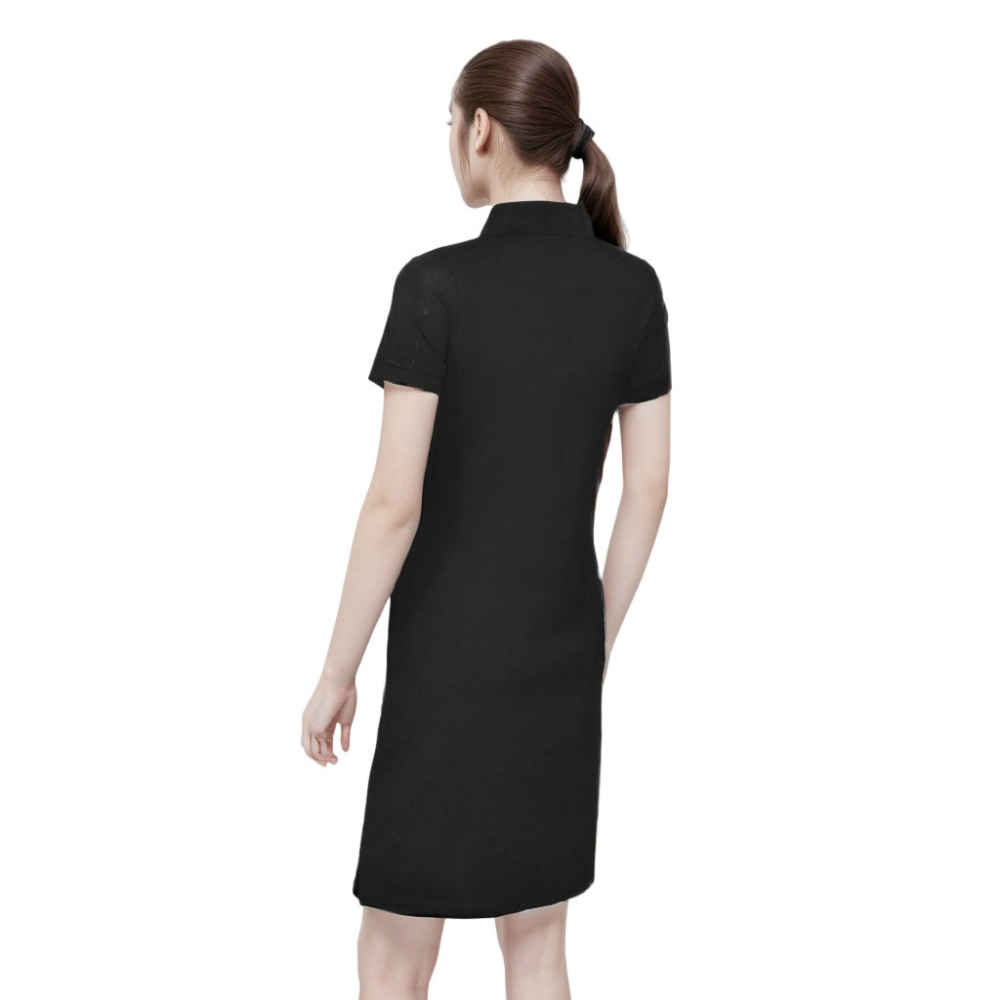 Ralph Lauren Embroidery Logo Black Premium Dress-thumb-2