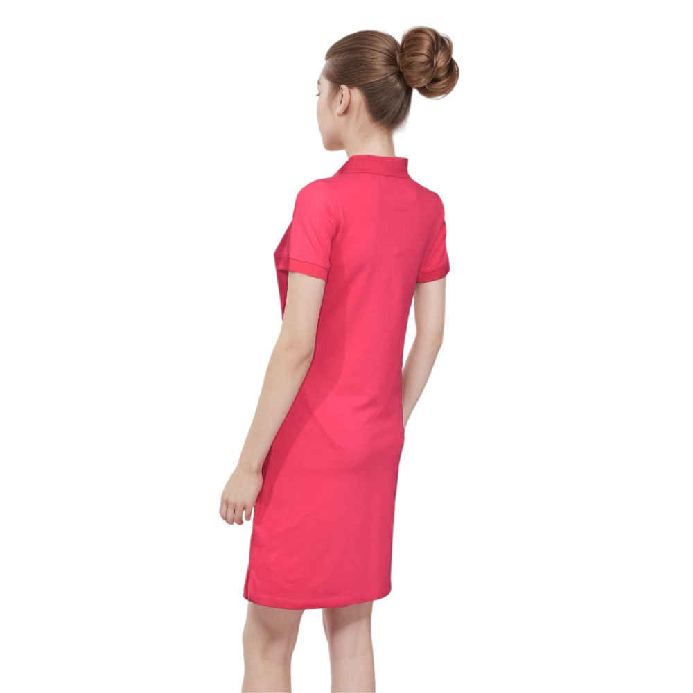 Ralph Lauren Embroidery Logo Pink Premium Dress-thumb-2