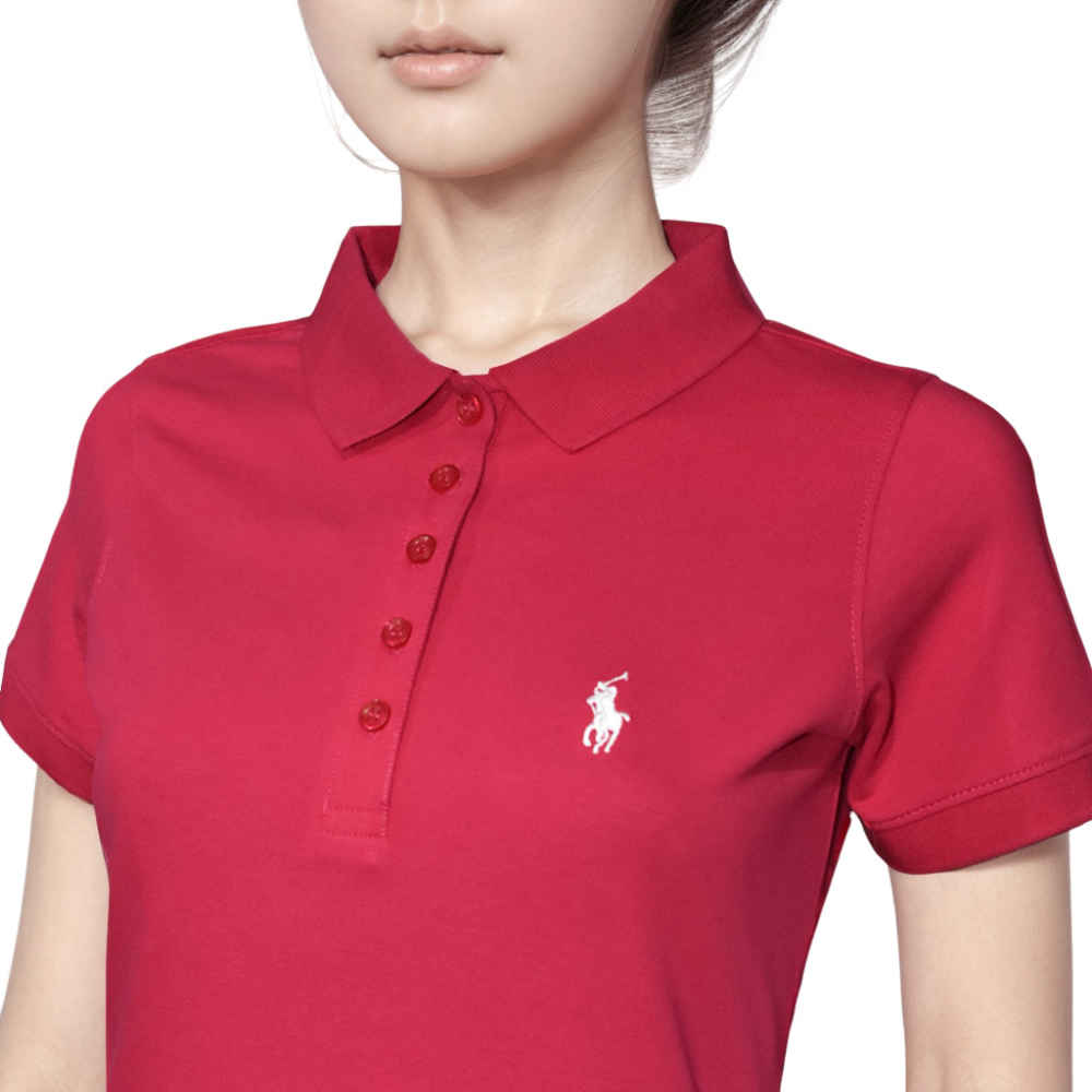 Ralph Lauren Embroidery Logo Pink Premium Dress-thumb-3