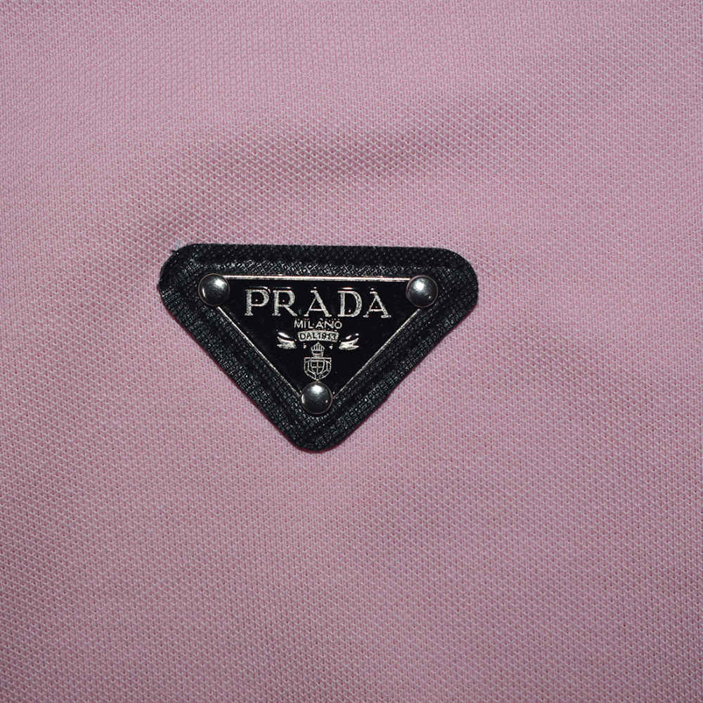 Prada Re-Nylon Logo Pink Premium Dress-thumb-4