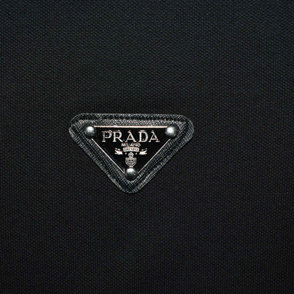 Prada Re-Nylon Logo Black Premium Dress-thumb-4