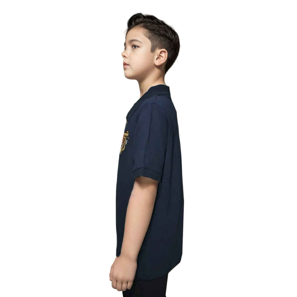 Burberry Tiger Embroidered Navy Blue T-shirt-2