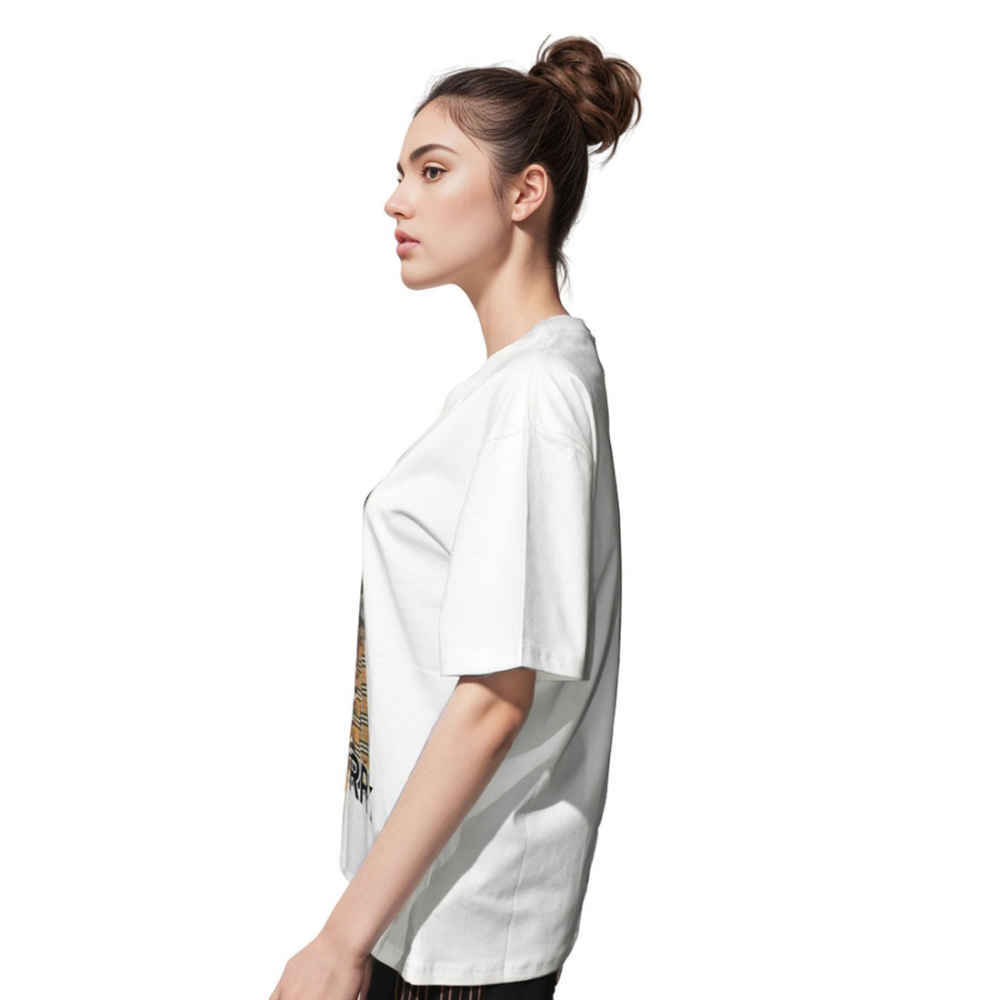 Burberry Teddy Print White Women Oversized T-shirt-2