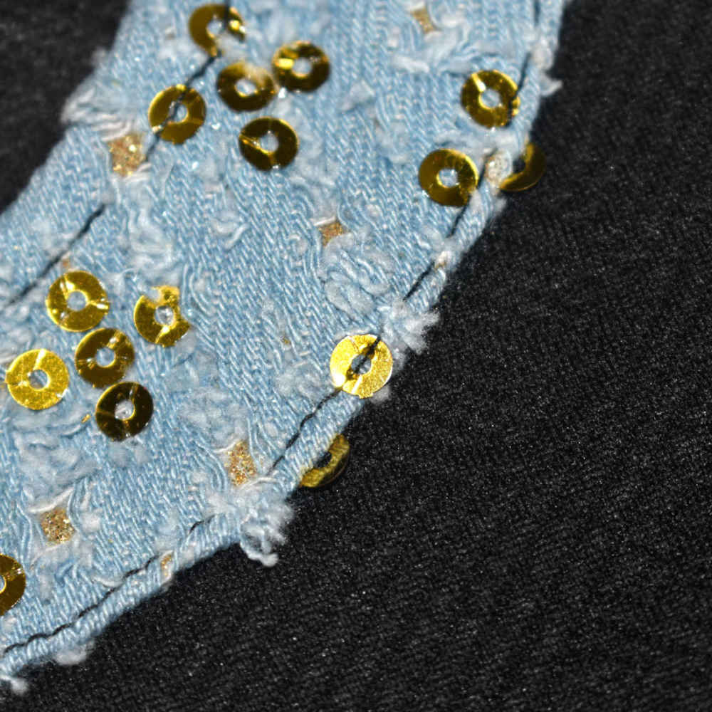 Chanel Black Premium Quality Girls Co-ord Set-4