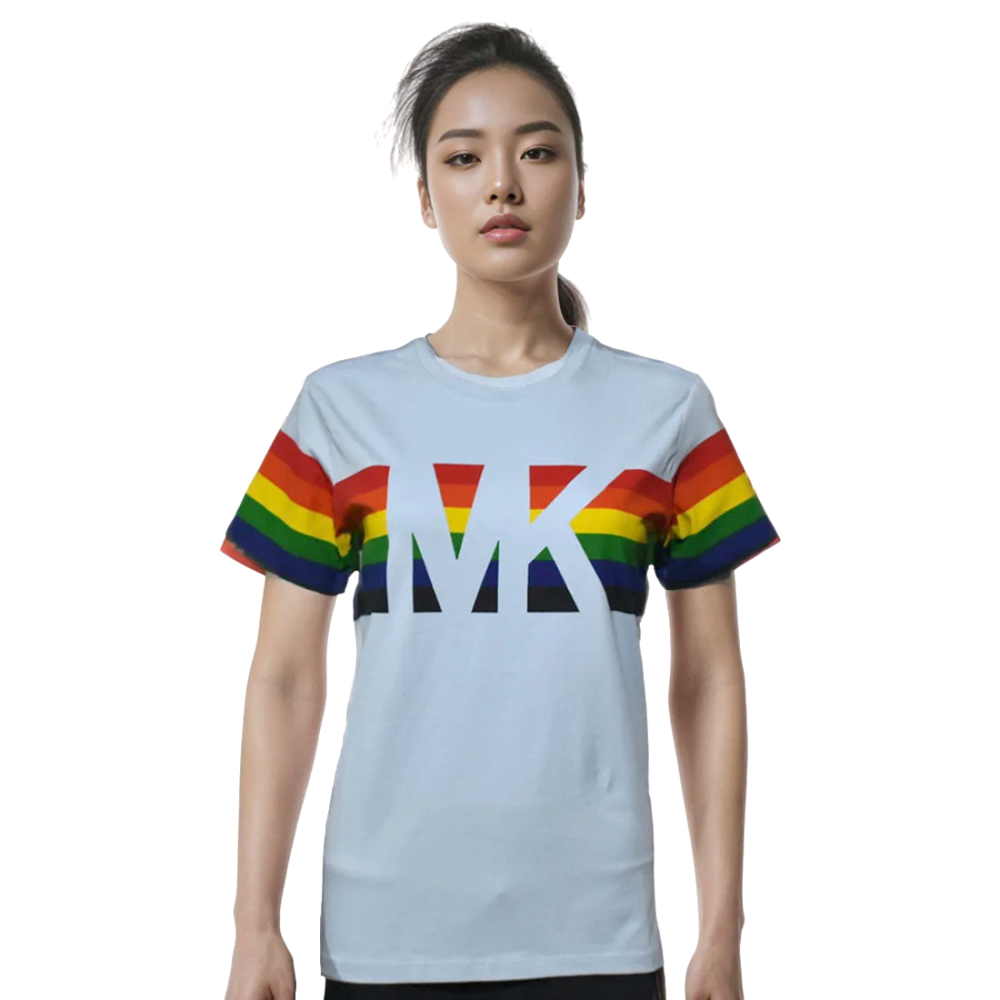 Michael Kors Sky Blue Premium Quality Women T-shirt-thumb-0