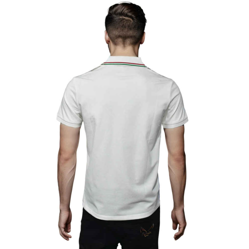 Gucci White Premium logo Embroidered T-shirt-1