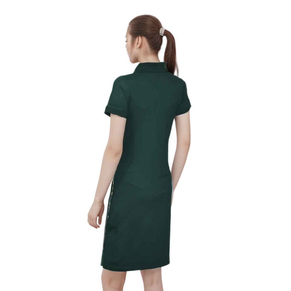 Burberry TB Print Dark Green Premium Quality Dress-thumb-2