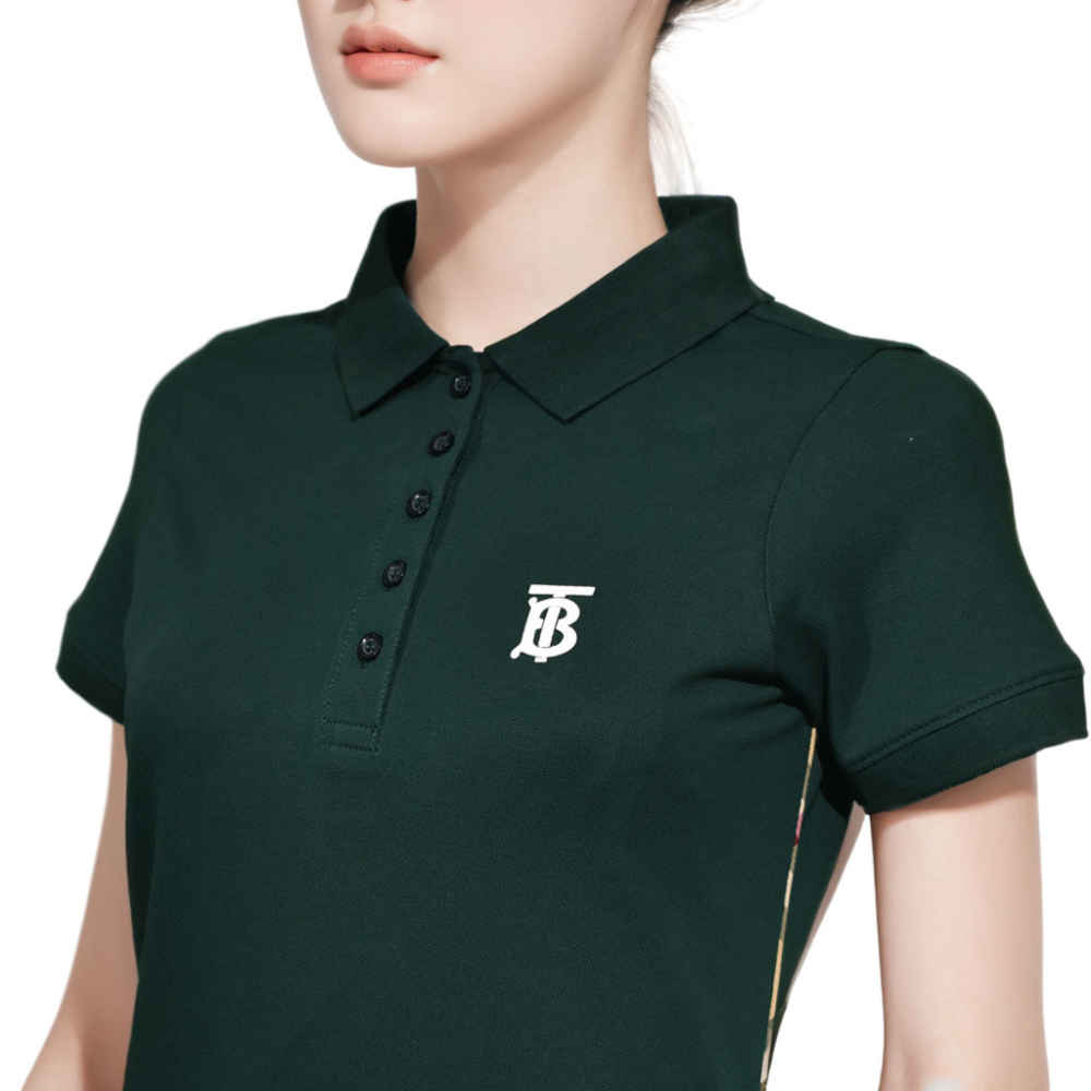 Burberry TB Print Dark Green Premium Quality Dress-thumb-3