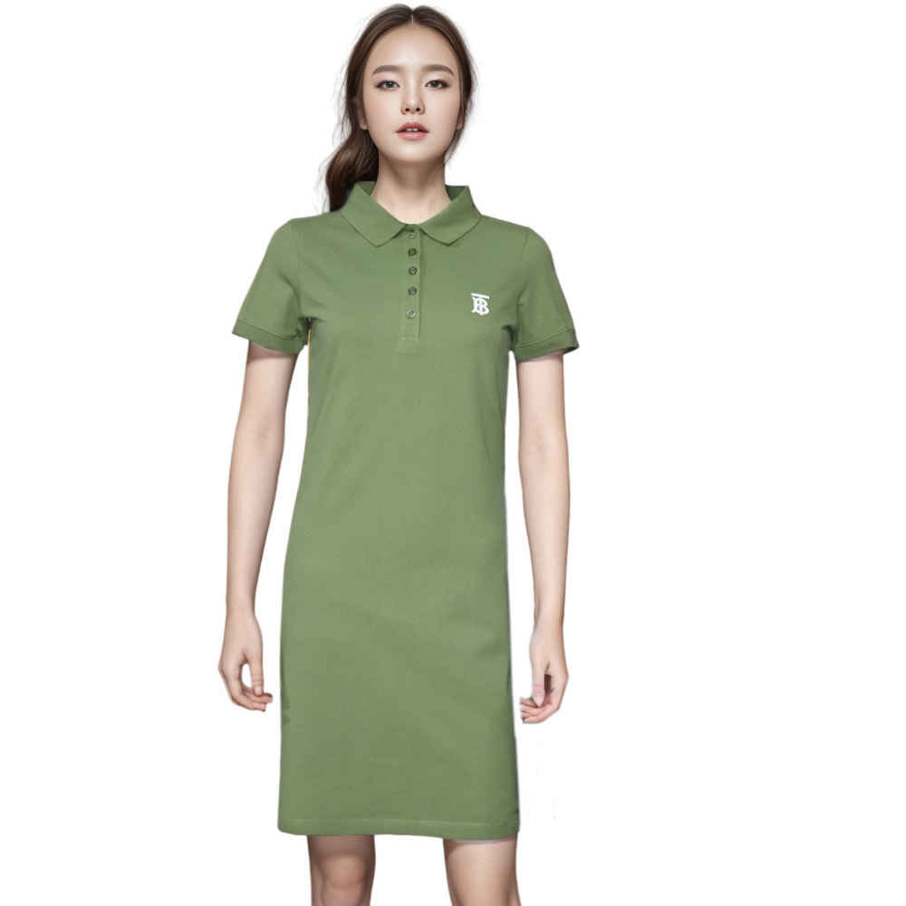 Burberry Green Premium Quality Dress-1