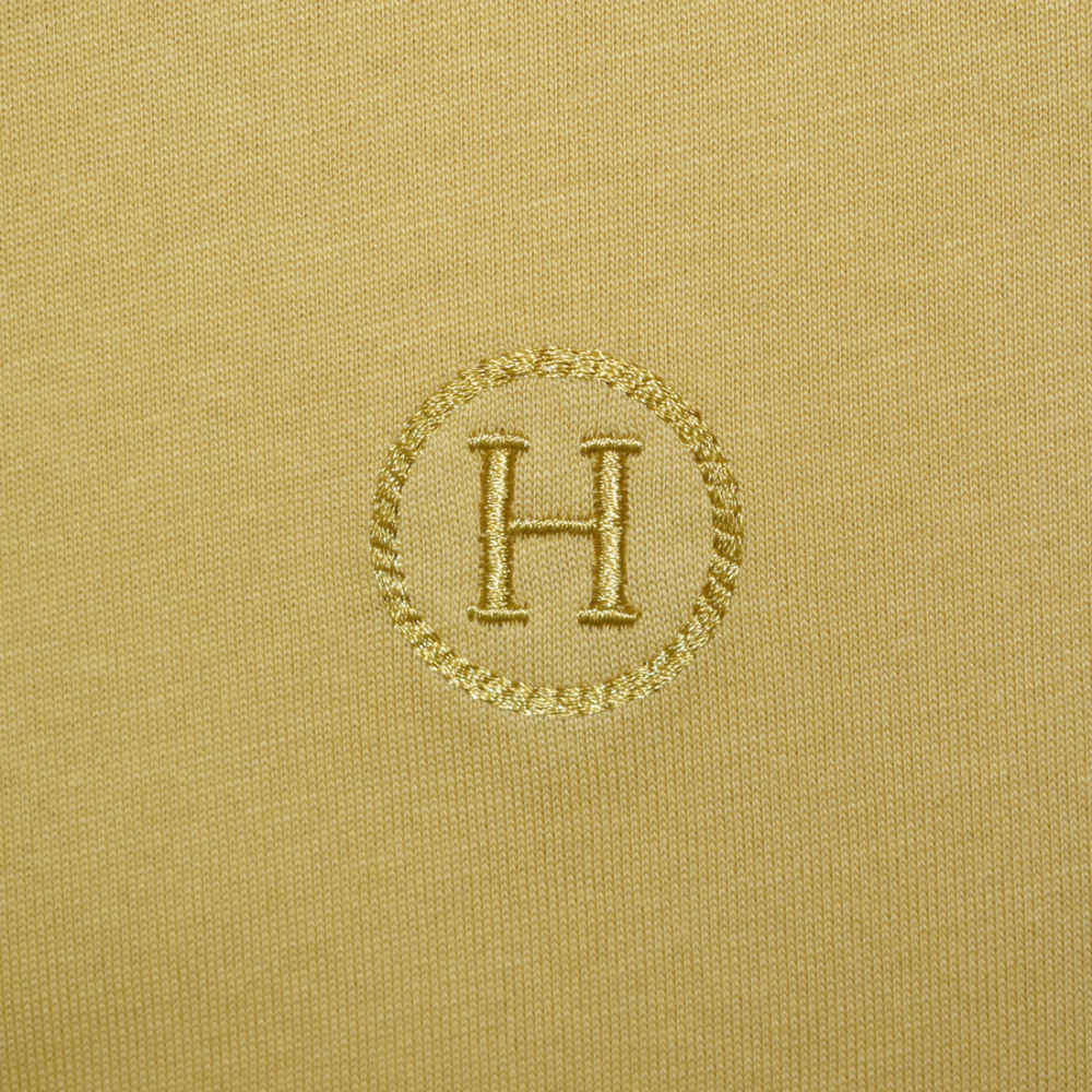 Hermes Yellow Premium Luxury Polo T-shirt-3