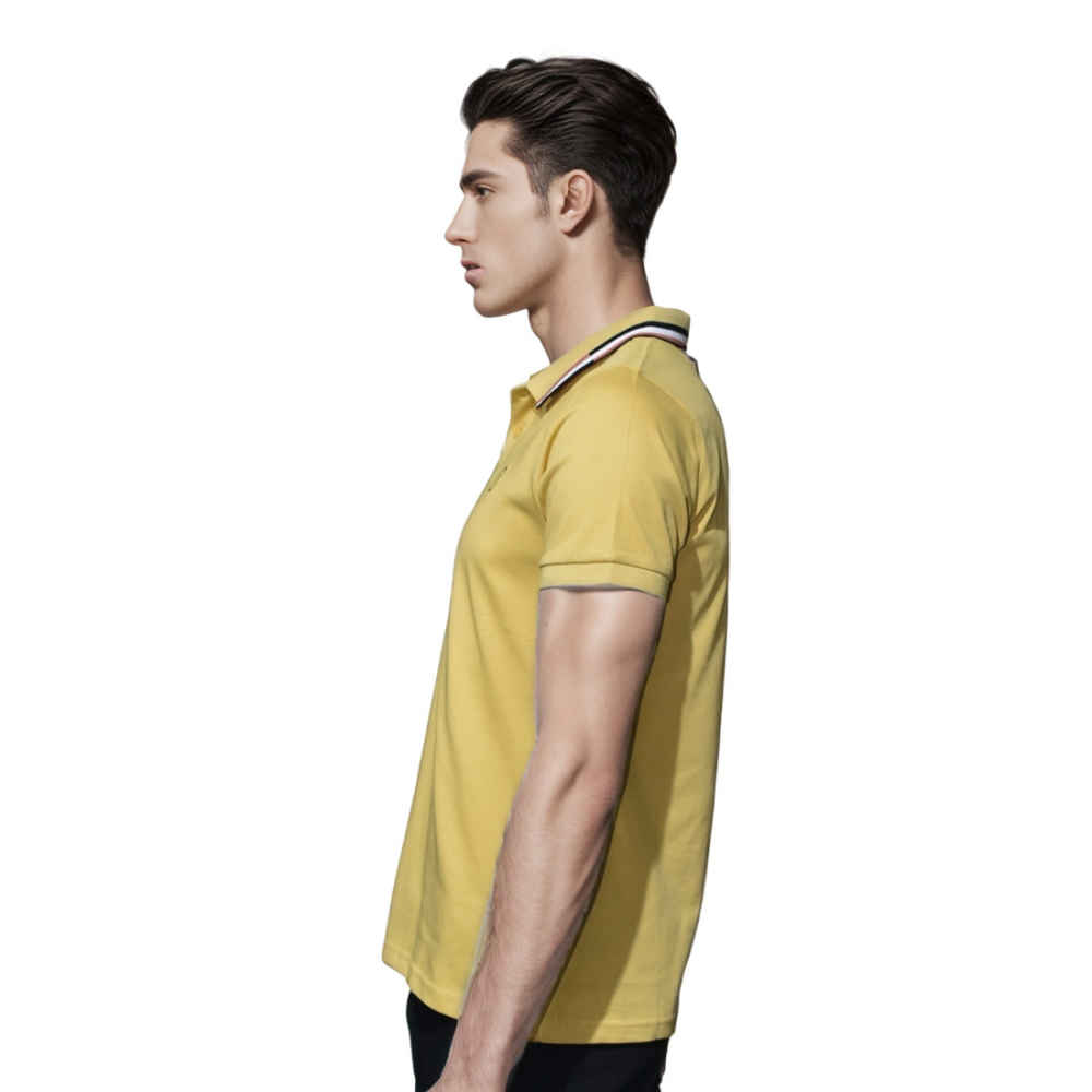 Hermes Yellow Premium Luxury Polo T-shirt-2