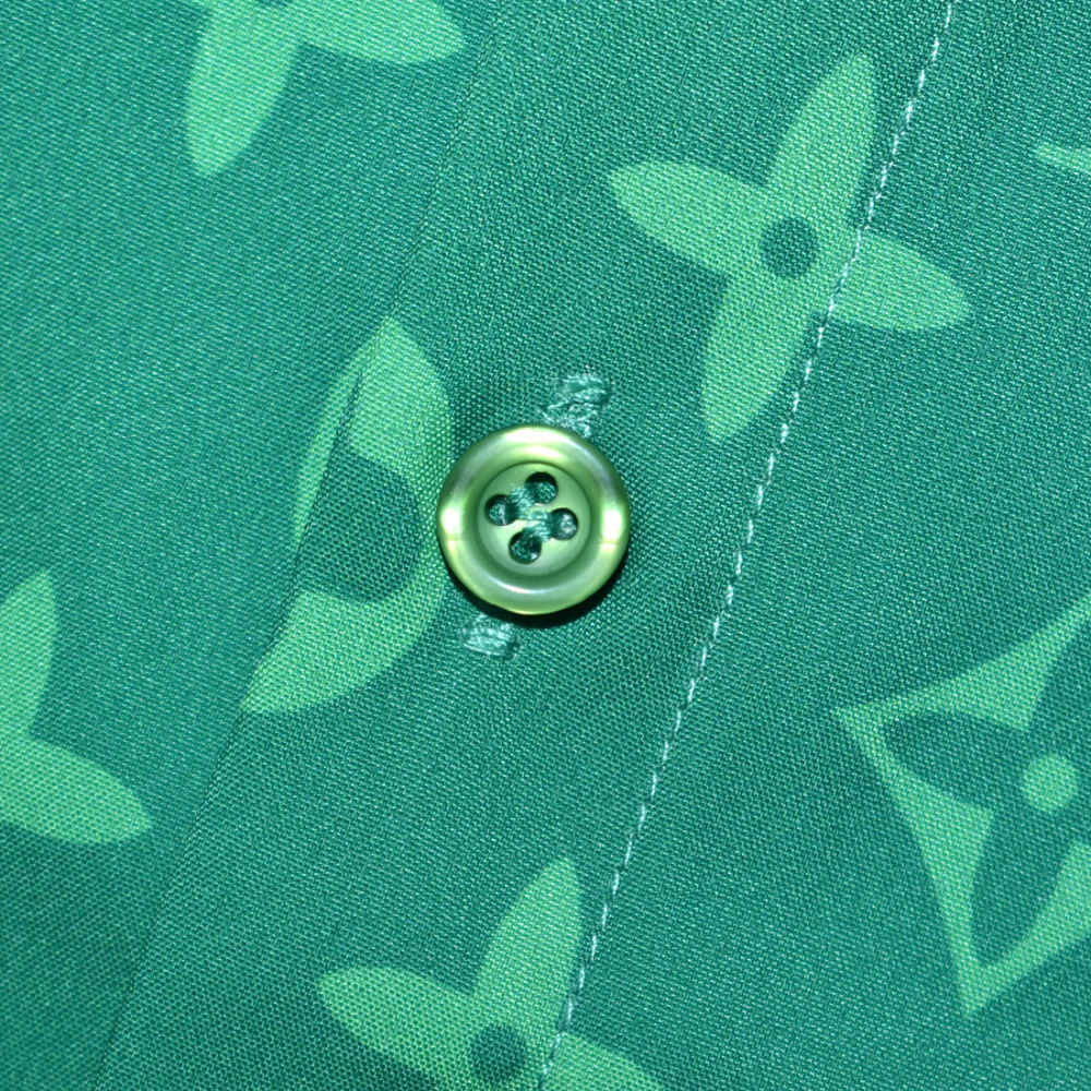 Louis Vuitton Green Premium Mens Shirt & Shorts Combo-thumb-5