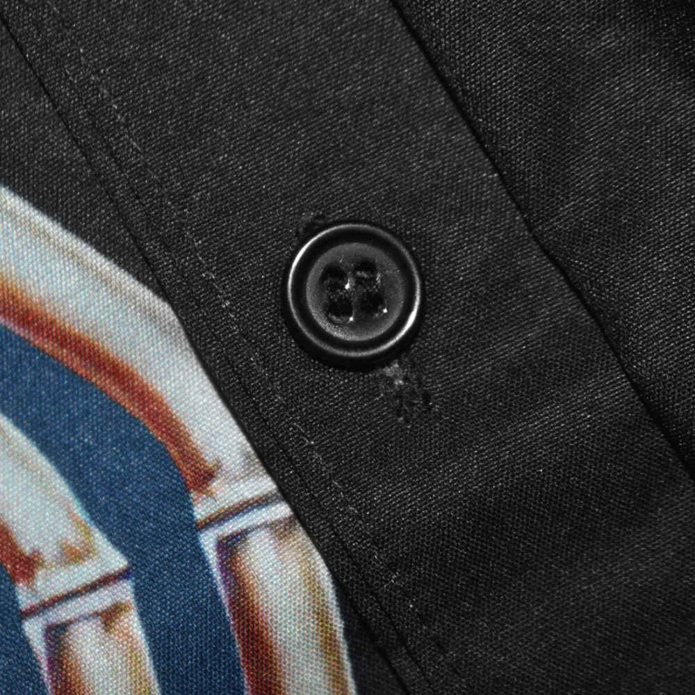 Casablanca Paris Sunset Print Blue Mens Shirt & Shorts Combo-thumb-4