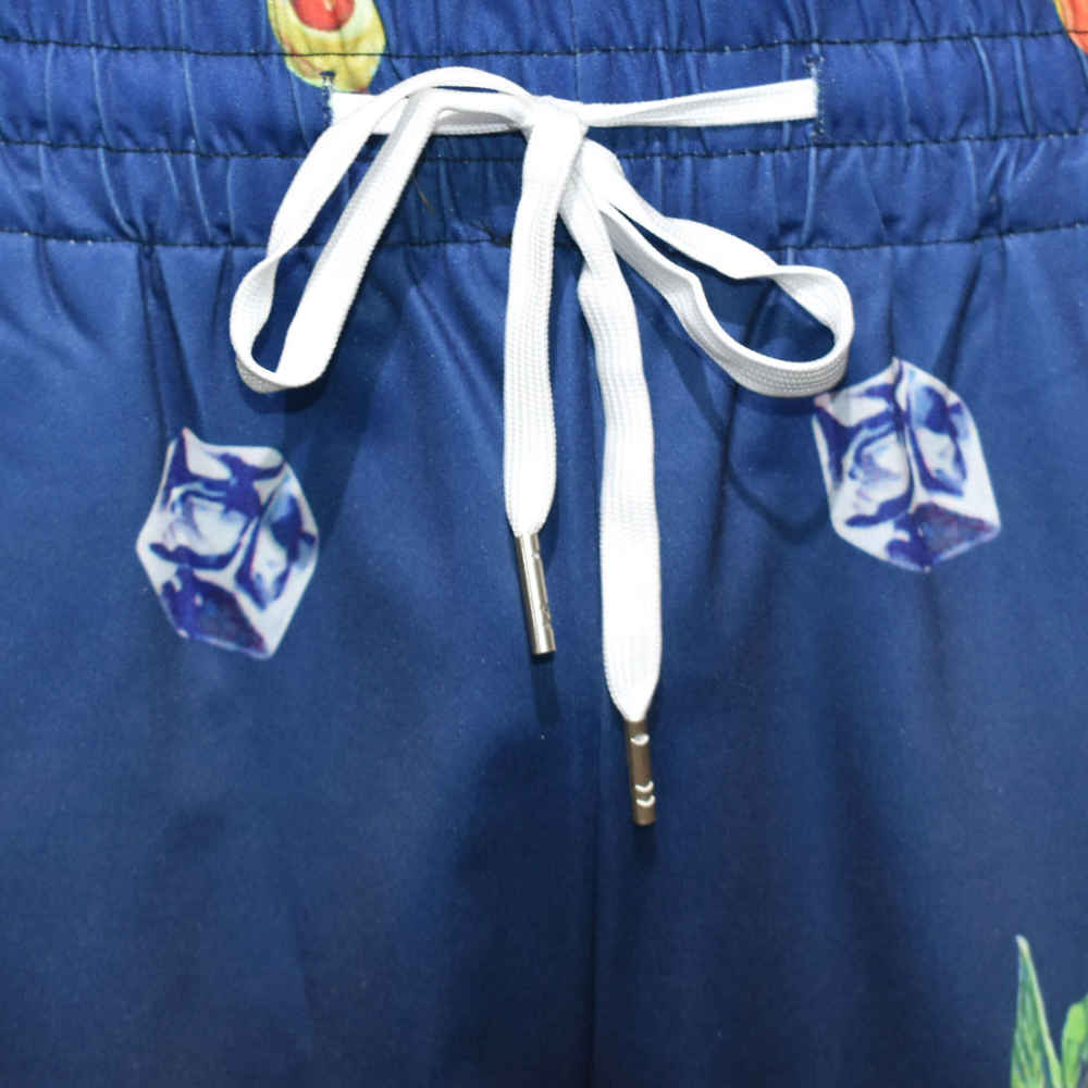 Casablanca Paris Sunset Print Blue Mens Shirt & Shorts Combo-thumb-5