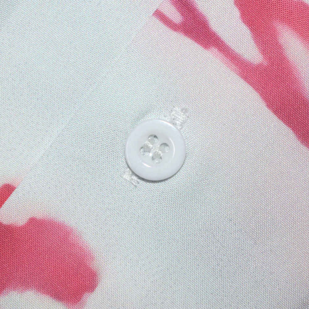 Amiri Hawaii Floral Print Pink & White Premium Shirt & Shorts Combo-thumb-4