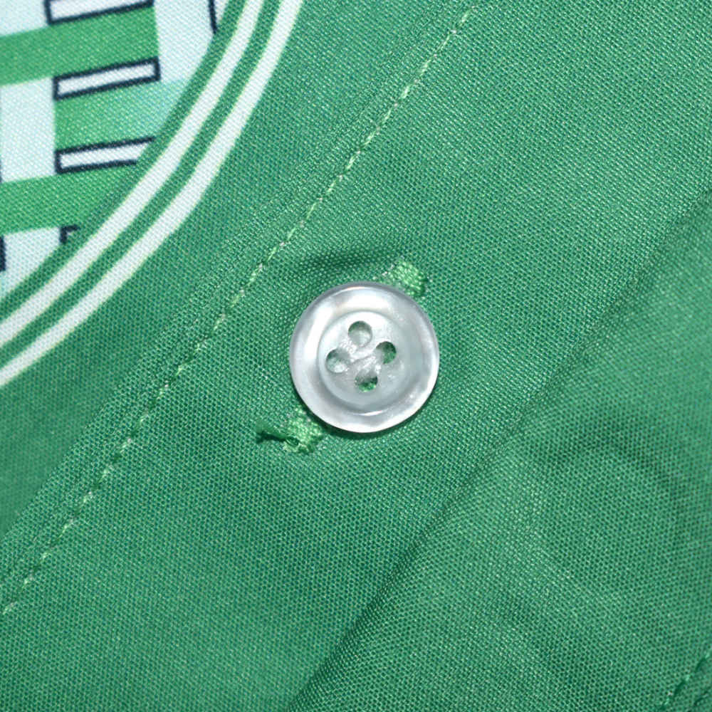 Casablanca Paris Green & White Mens Shirt & Shorts Combo-thumb-4