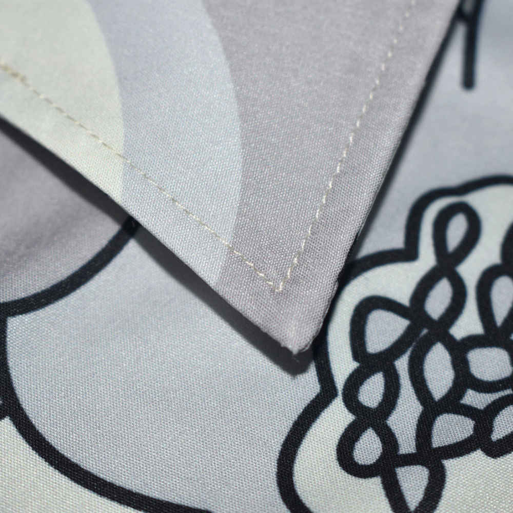 Amiri Grey Floral Premium Mens Shirt & Shorts Combo-thumb-3