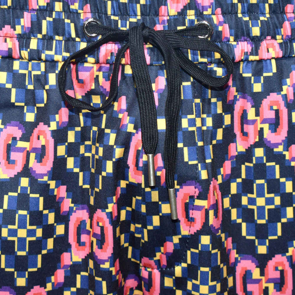 Gucci GG Print Red & Black Premium Luxury Shirt & Shorts Combo-thumb-5