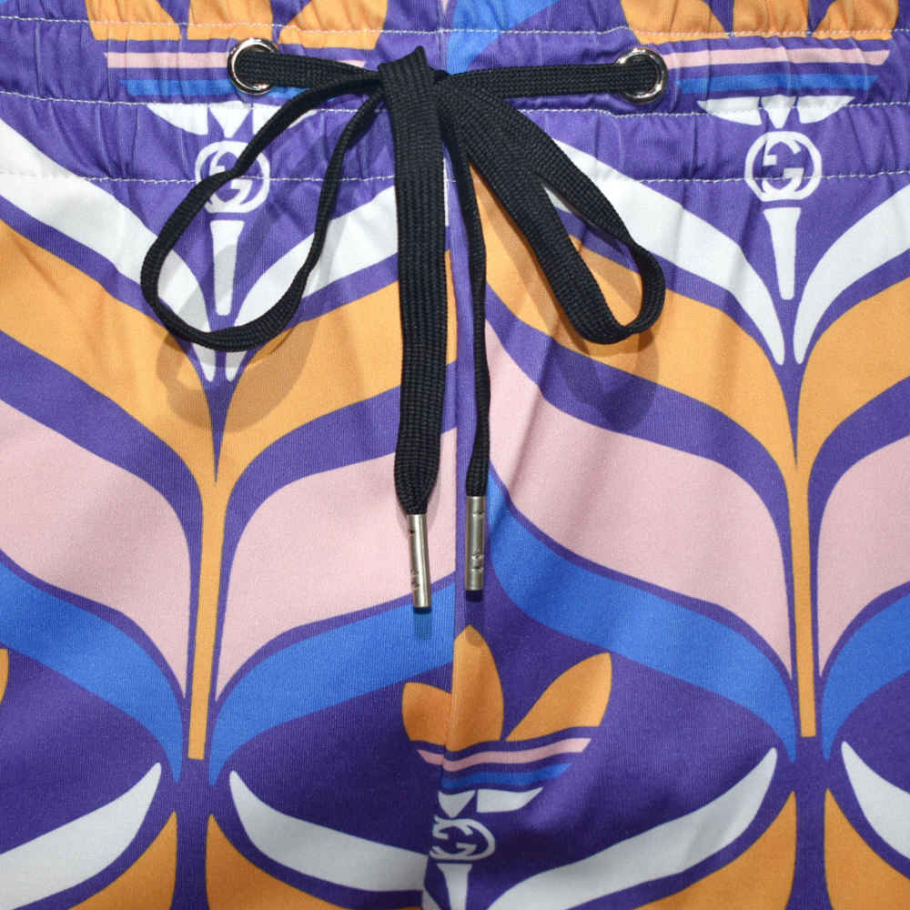 Gucci x Adidas Purple & Pink Premium Shirt & Shorts Combo-thumb-5