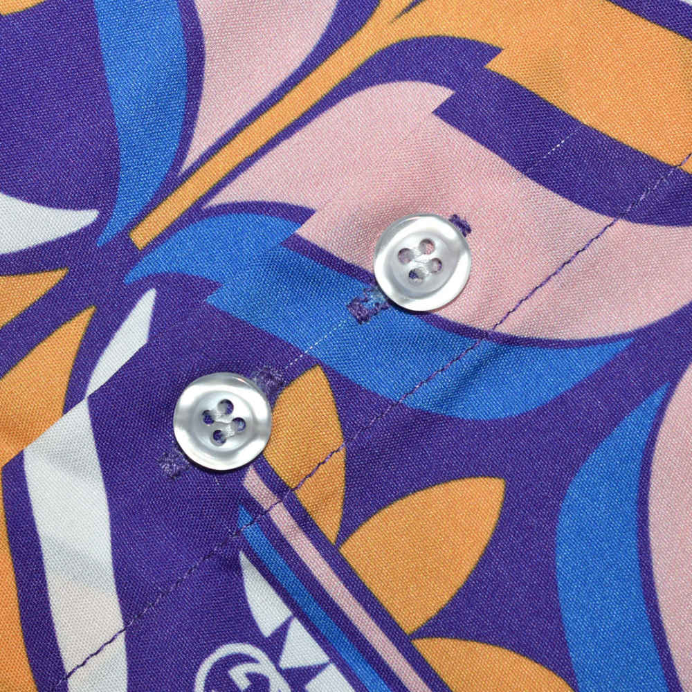 Gucci x Adidas Purple & Pink Premium Shirt & Shorts Combo-thumb-4