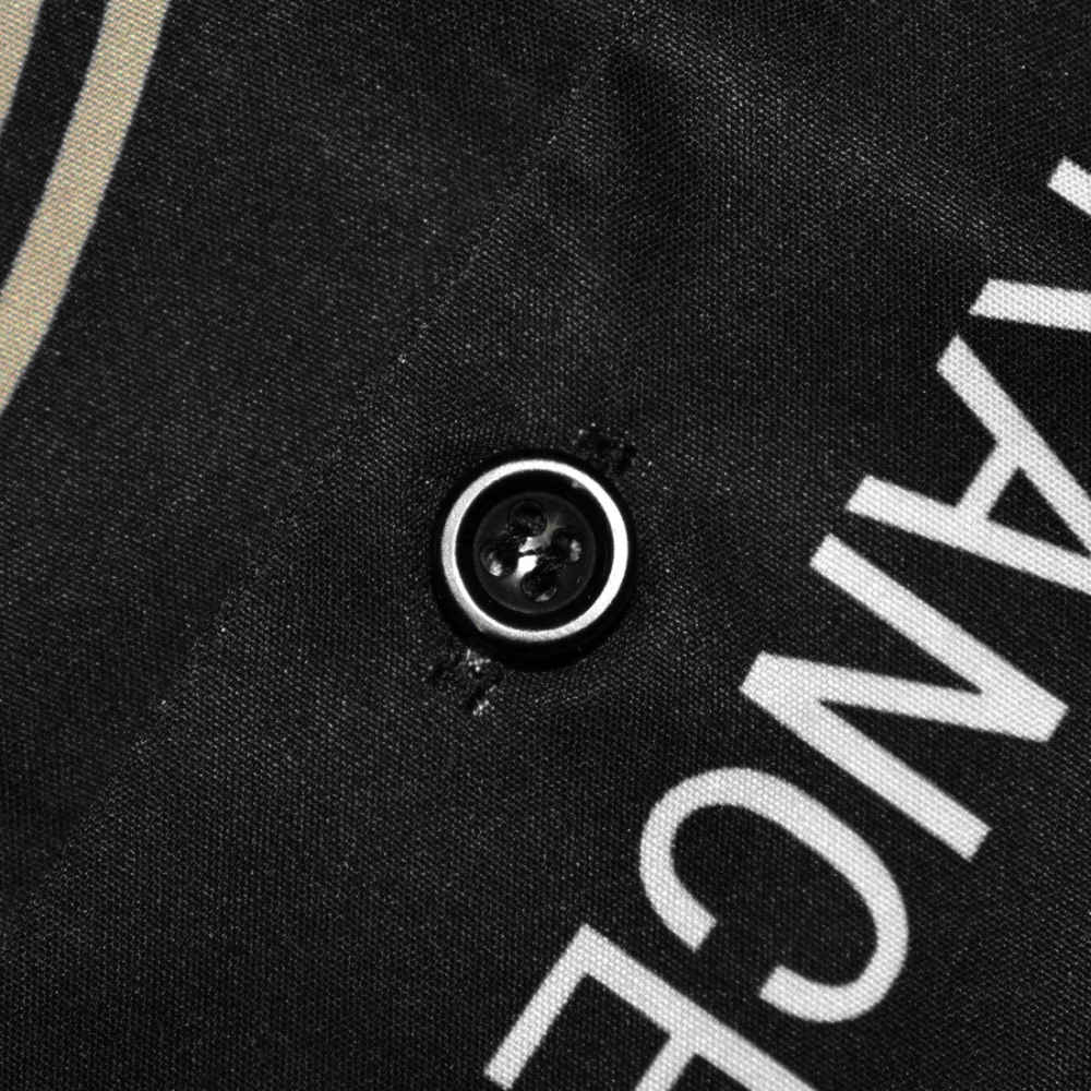 Amiri Zig Zag Print Black Silk Bowling Shirt & Shorts Combo-3