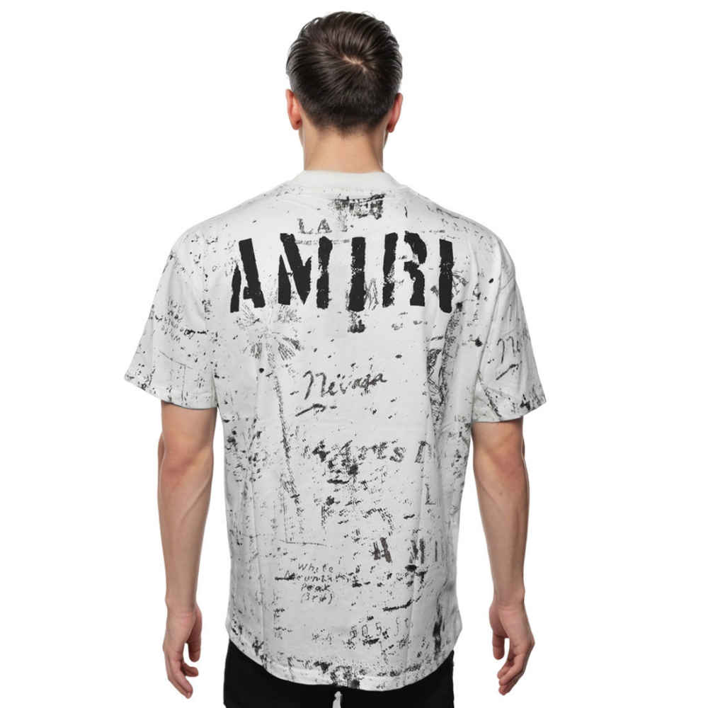Amiri White Premium Quality T-shirt-1