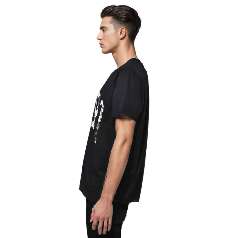 Amiri Black Premium Quality Bandana Logo T-shirt-2