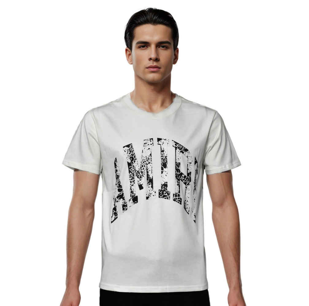 Amiri White Premium Bandana Logo T-shirt-thumb-0