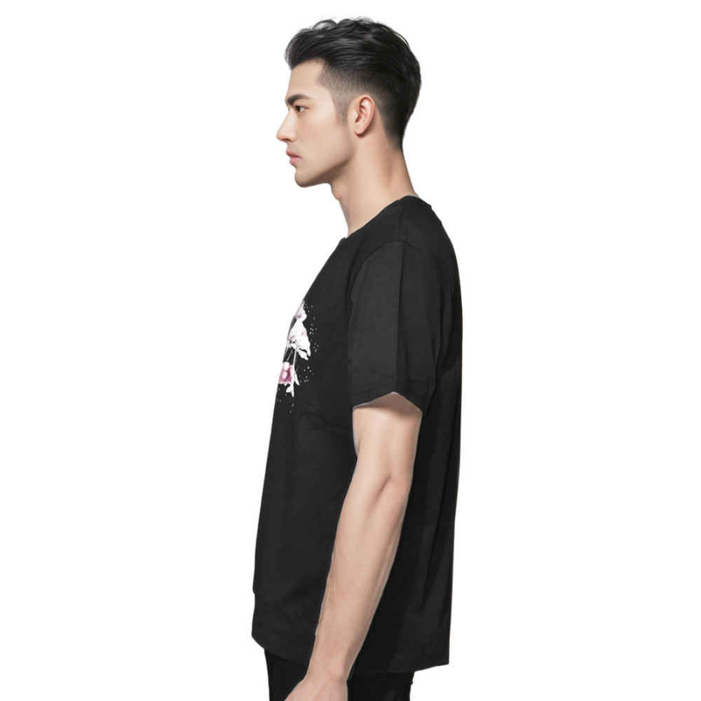 Amiri Black Pegasus Script Print Premium T-shirt-thumb-2