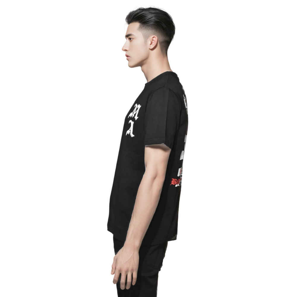 Amiri Black Wes Lang Checker Skull T-shirt-2