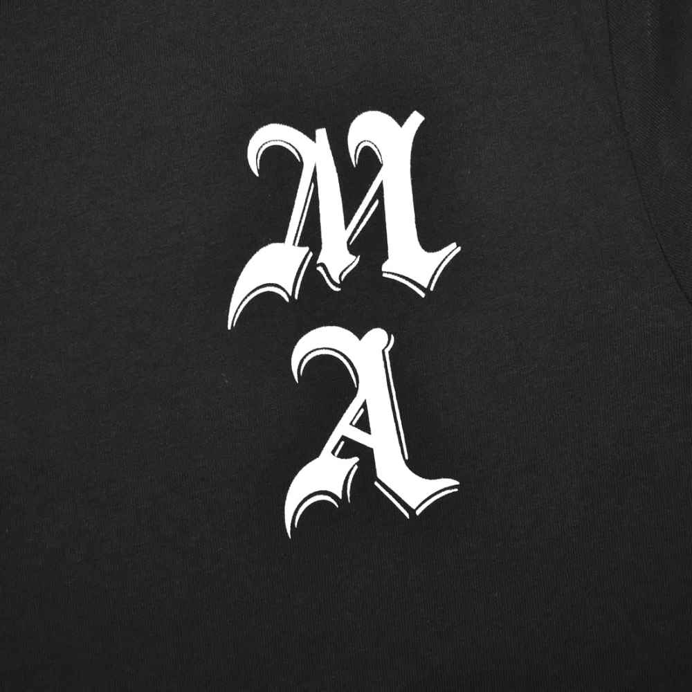 Amiri Black Wes Lang Checker Skull T-shirt-3