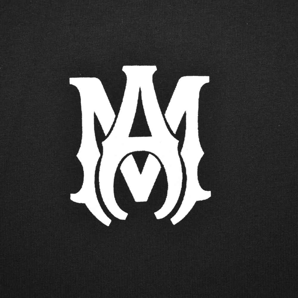 Amiri Logo-patch Black Premium Quality T-shirt-thumb-3