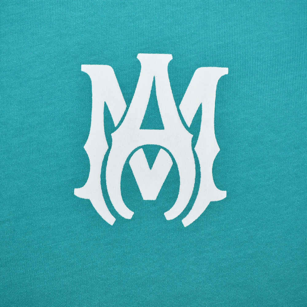 Amiri Logo-patch Blue Premium Quality T-shirt-thumb-3