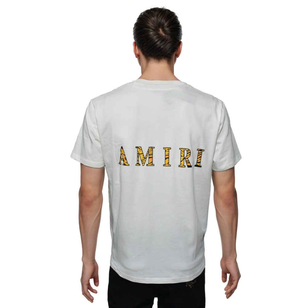 Amiri White Premium Bandana Logo T-shirt-1