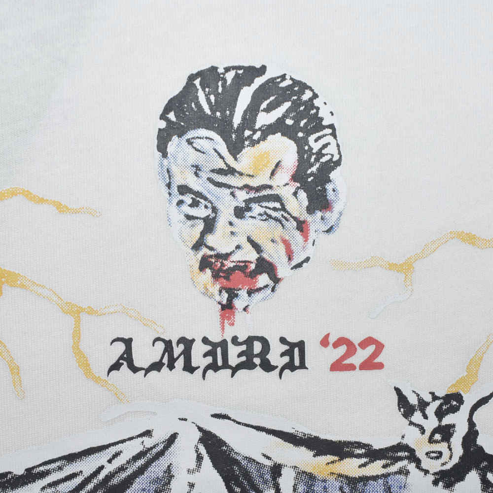 Amiri X Wes Lang Blood Printed White T-shirt-3