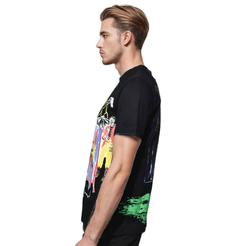 Amiri X Wes Lang Blood Printed Black T-shirt-2