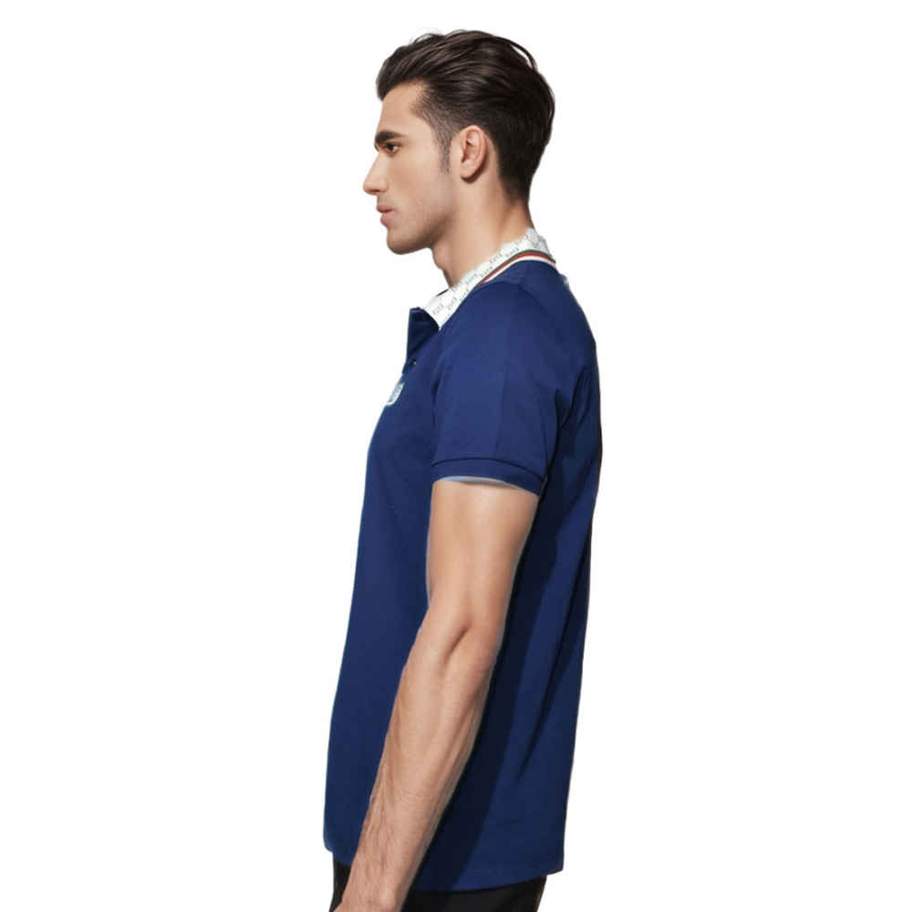 Gucci Embossed Logo Blue Premium Quality T-shirt-2