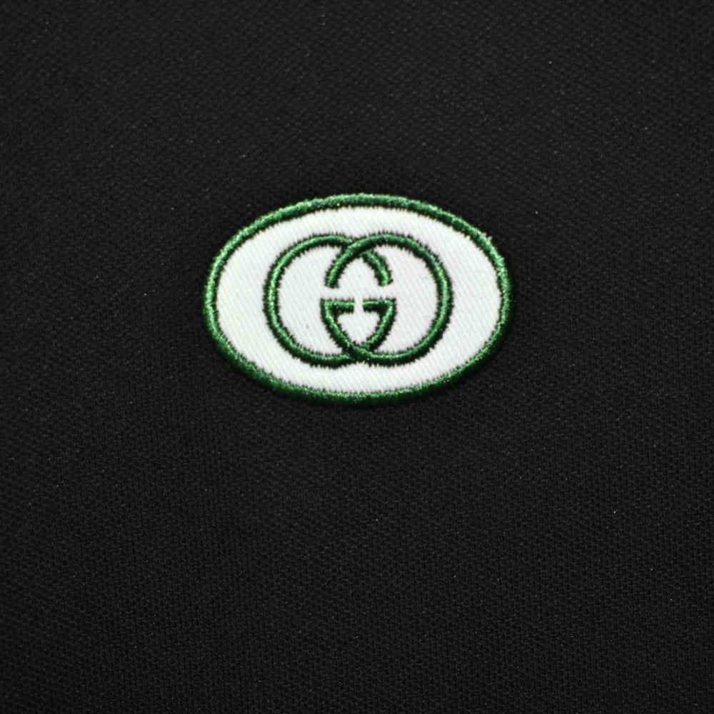Gucci Black Embossed Logo Premium Quality T-shirt-thumb-3