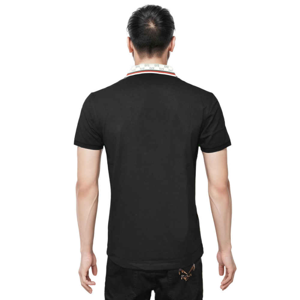 Gucci Black Embossed Logo Premium Quality T-shirt-thumb-1