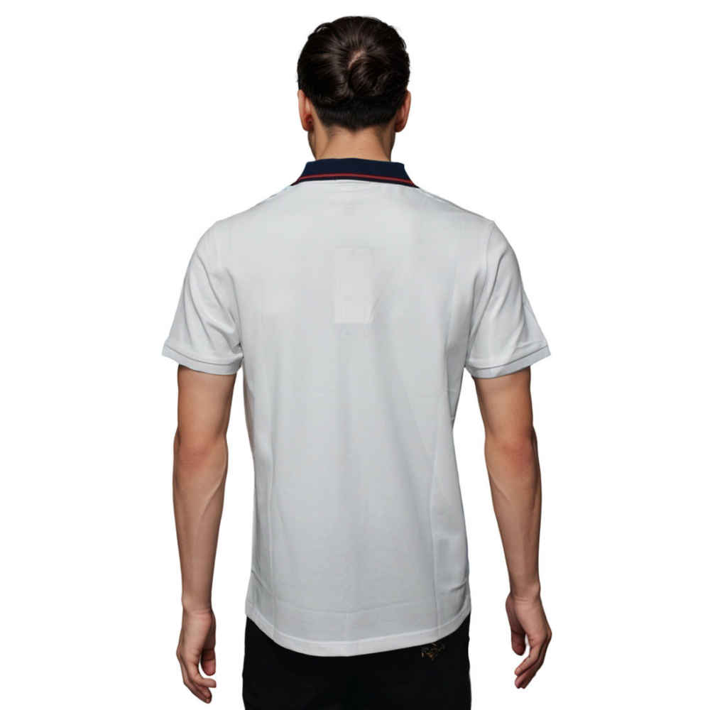 Gucci Strawberry Embroidered White Polo T-shirt-1