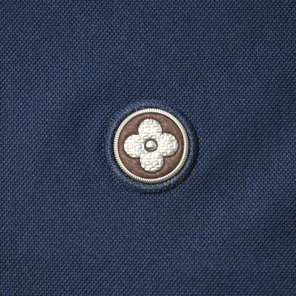 Louis Vuitton Navy Blue Premium Quality Polo T-shirt-5