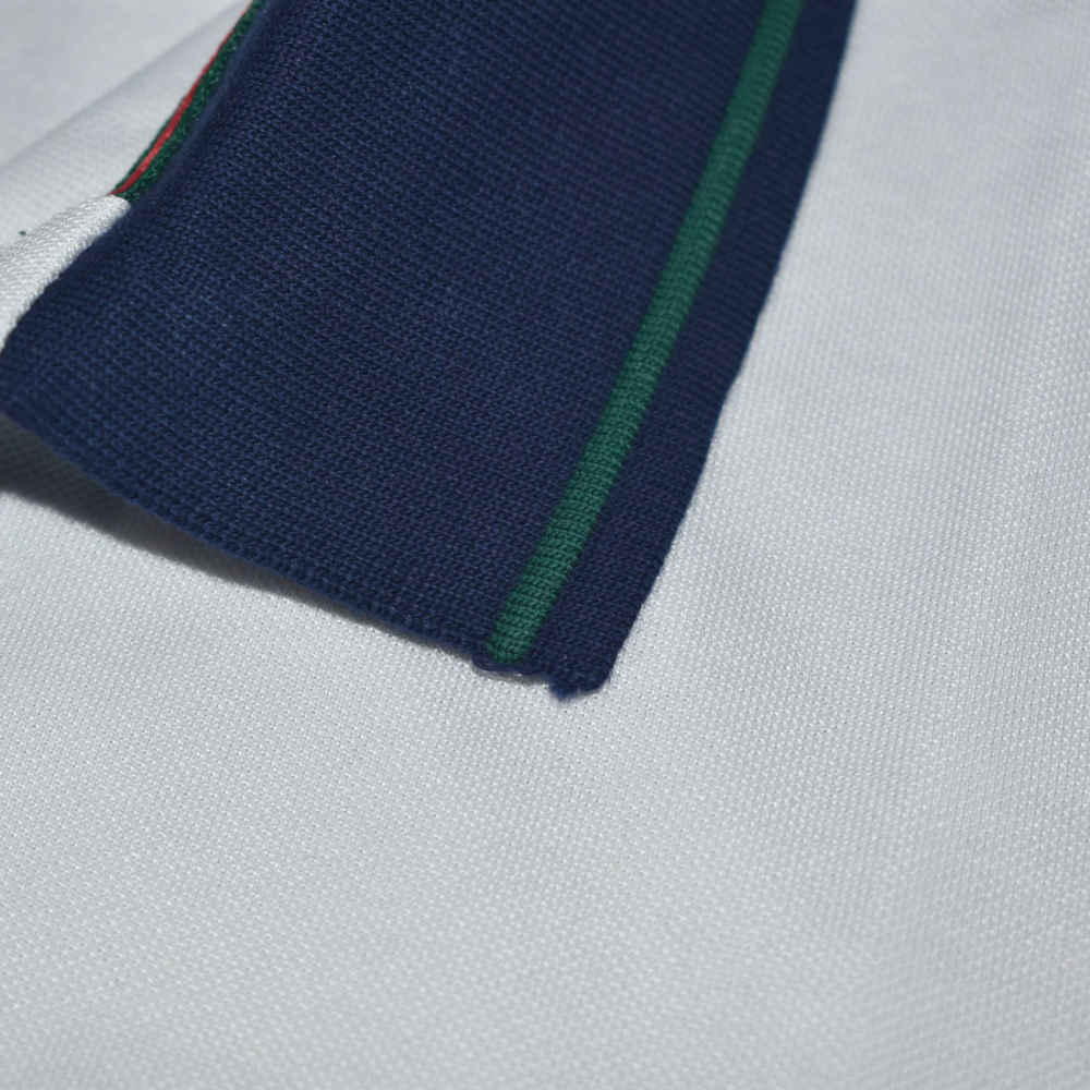 Gucci White Embroidered logo Premium T-shirt-4