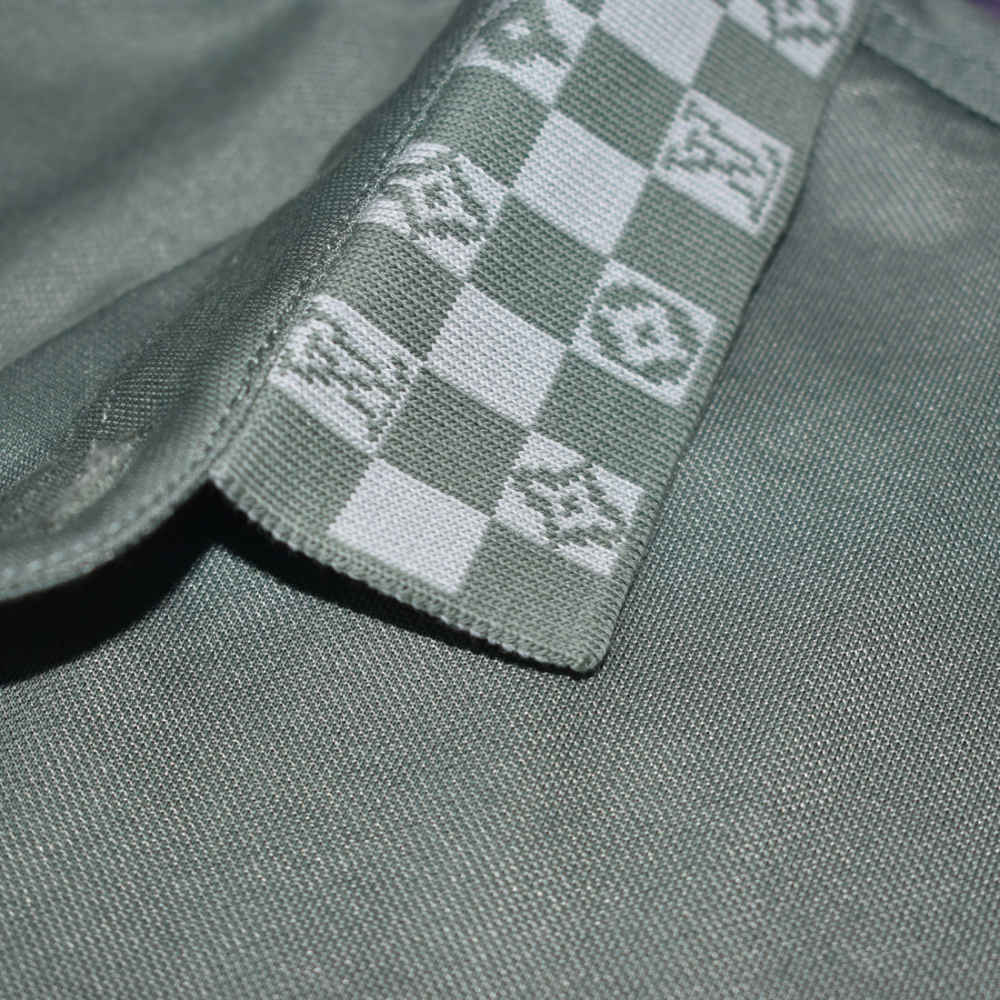 Louis Vuitton Green Embroidery Logo Premium Polo T-shirt-thumb-4