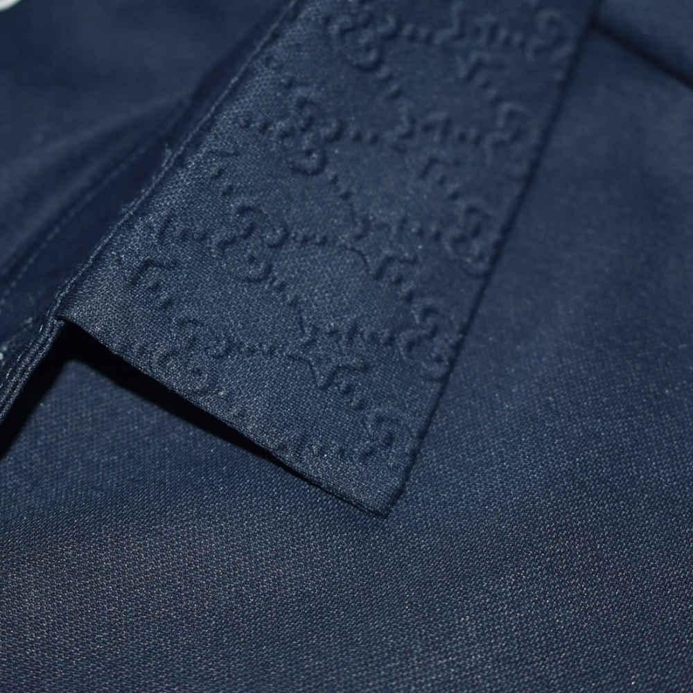 Gucci Navy Blue Premium Quality Polo Tees-4