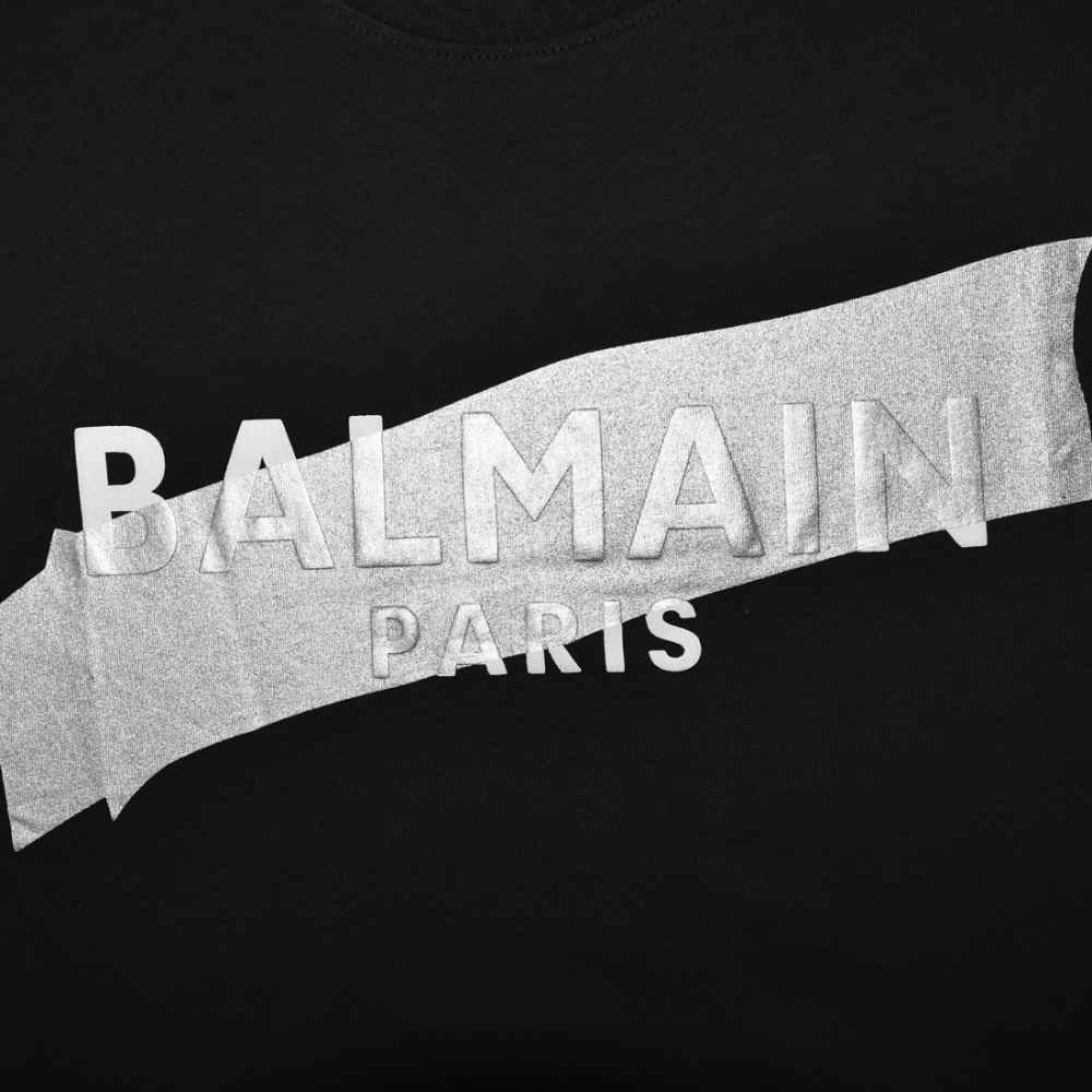 Balmain Paris Black Premium Quality Tees-thumb-3