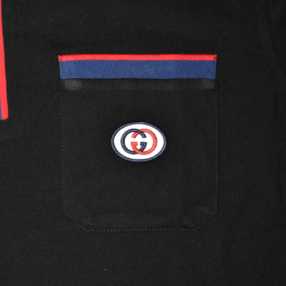 Gucci Black Premium Quality Polo Tees-3