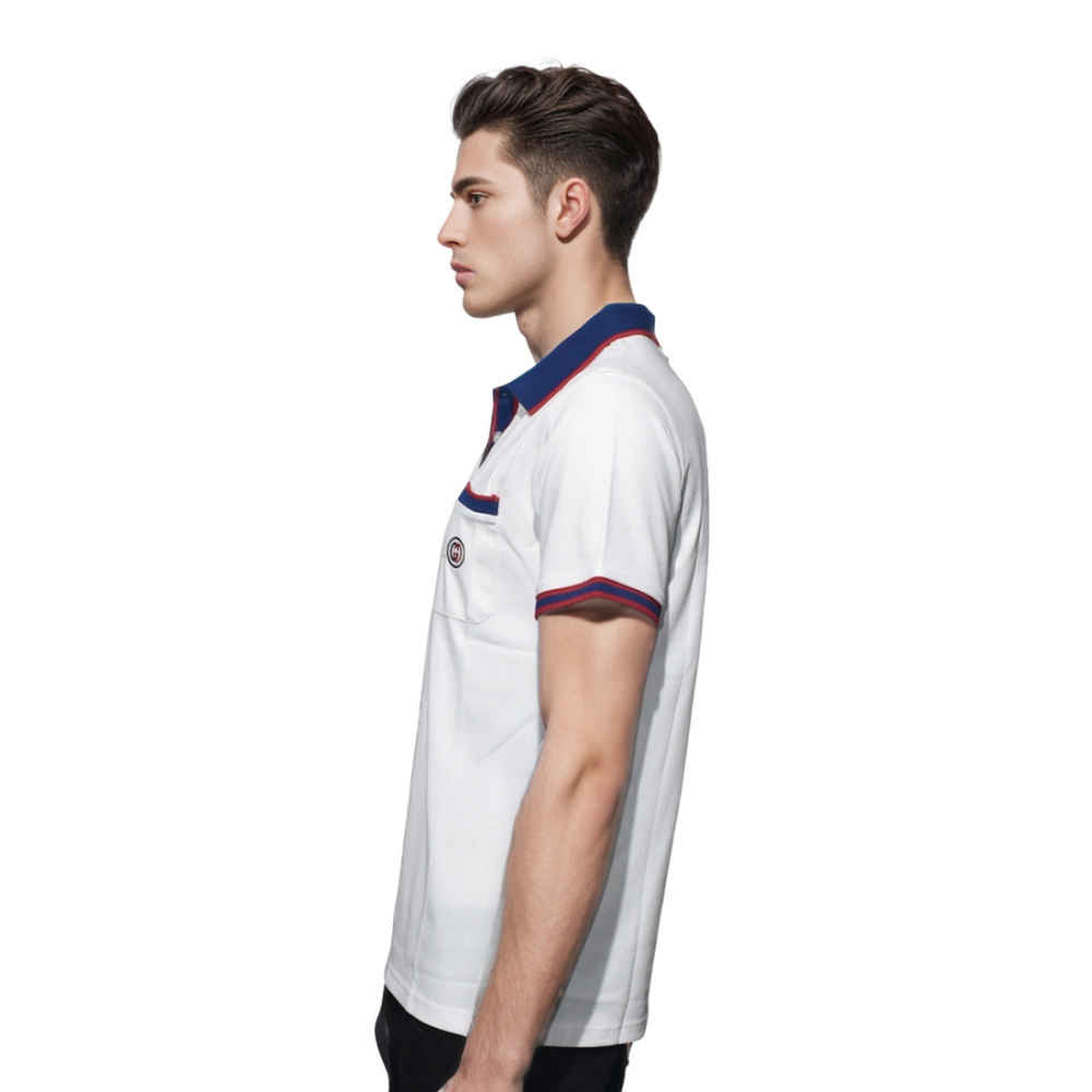 Gucci White Premium Quality Polo Tees-2