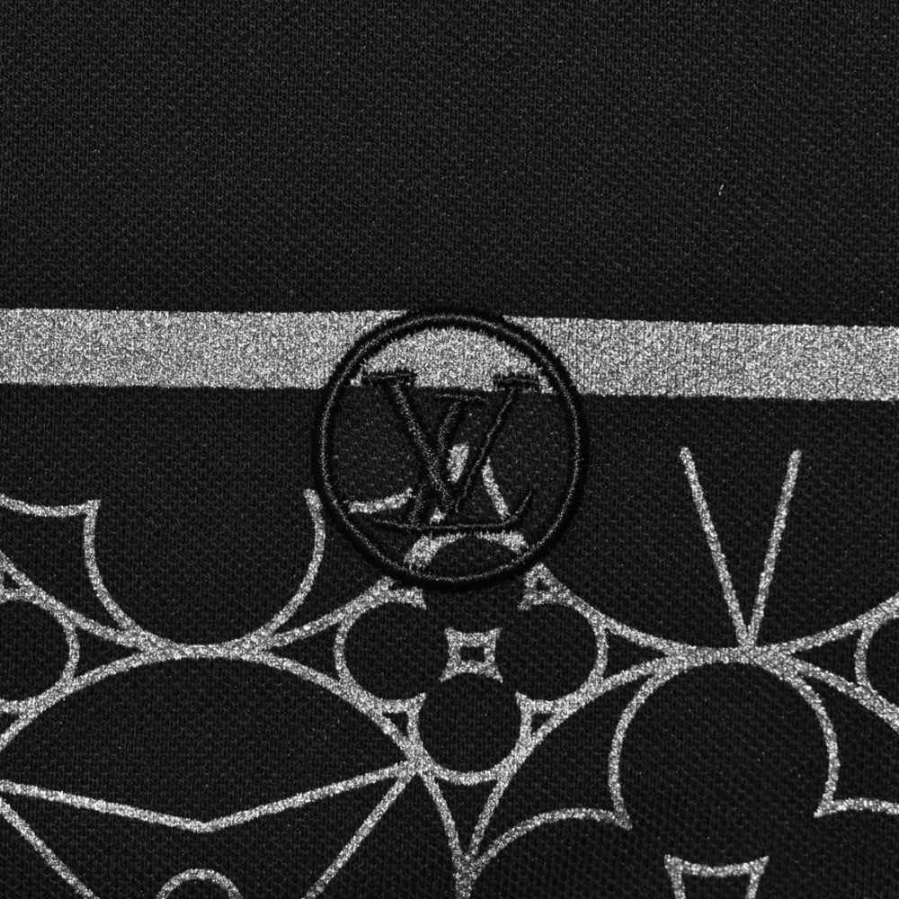 Louis Vuitton Black Premium Quality Polo Tees-3