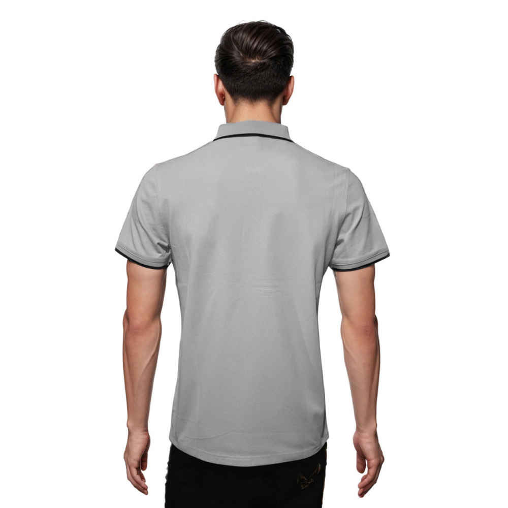 Louis Vuitton Grey Premium Quality Polo Tees-1